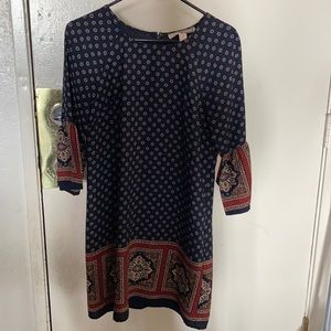 Forever 21 • Blue Patterned A-line Dress